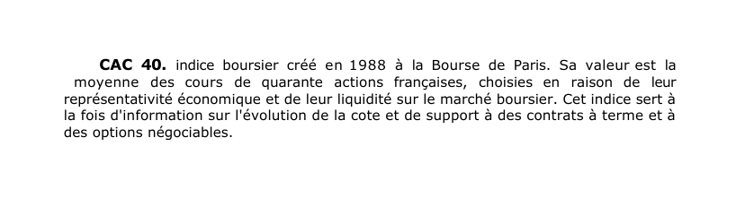 Prévisualisation du document CAC 40.