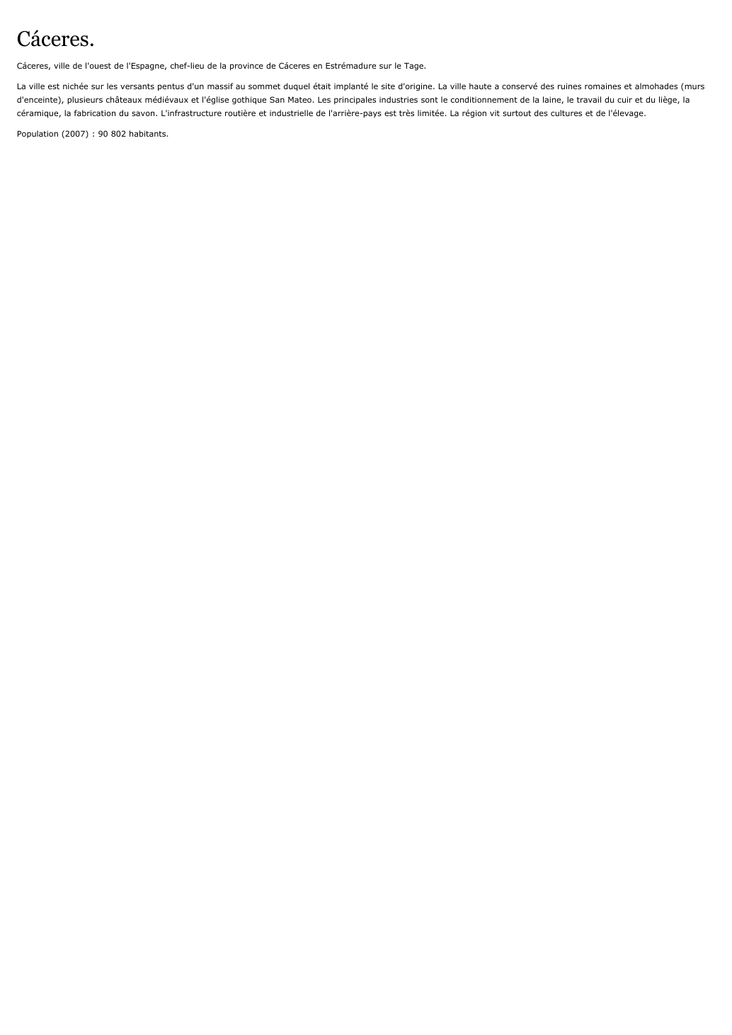 Prévisualisation du document Cáceres.