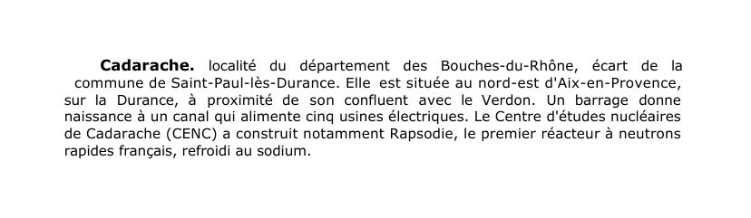 Prévisualisation du document Cadarache.
