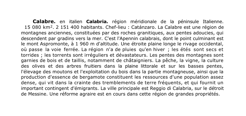 Prévisualisation du document Calabre.