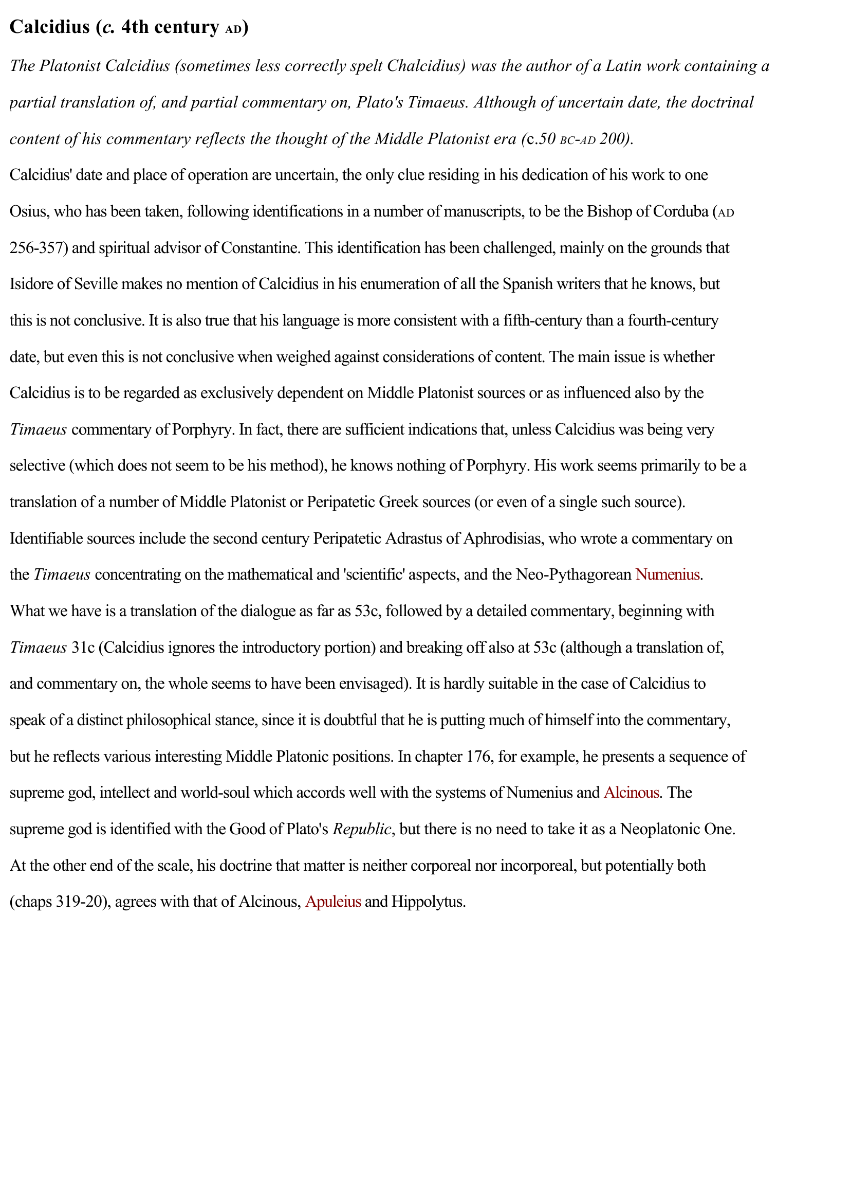 Prévisualisation du document Calcidius