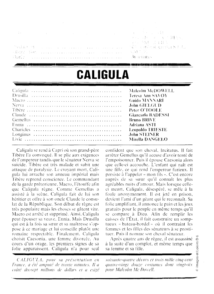 Prévisualisation du document CALIGULA