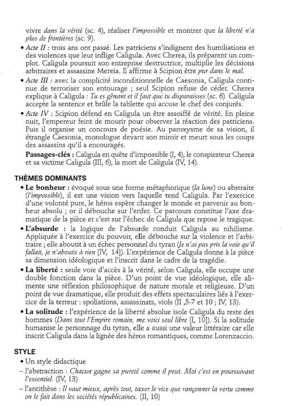 Prévisualisation du document Caligula d'Albert Camus (analyse détaillée)