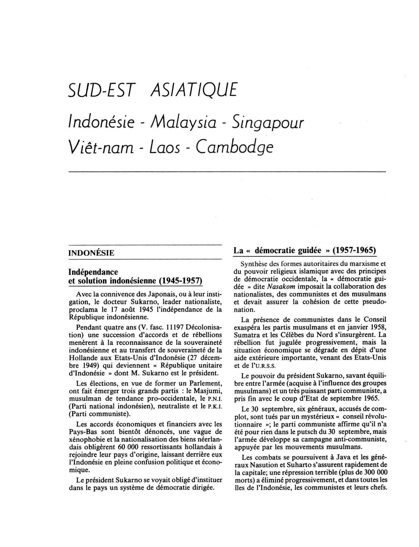 Prévisualisation du document Cambodge, Laos, Viêt-nam : l'ouverture