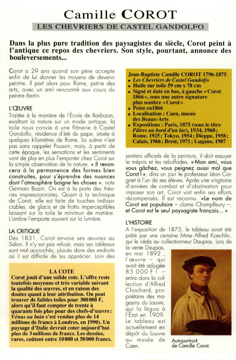 Prévisualisation du document Camille COROT:LES CHEVRIERS DE CASTEL GANDOLFO.