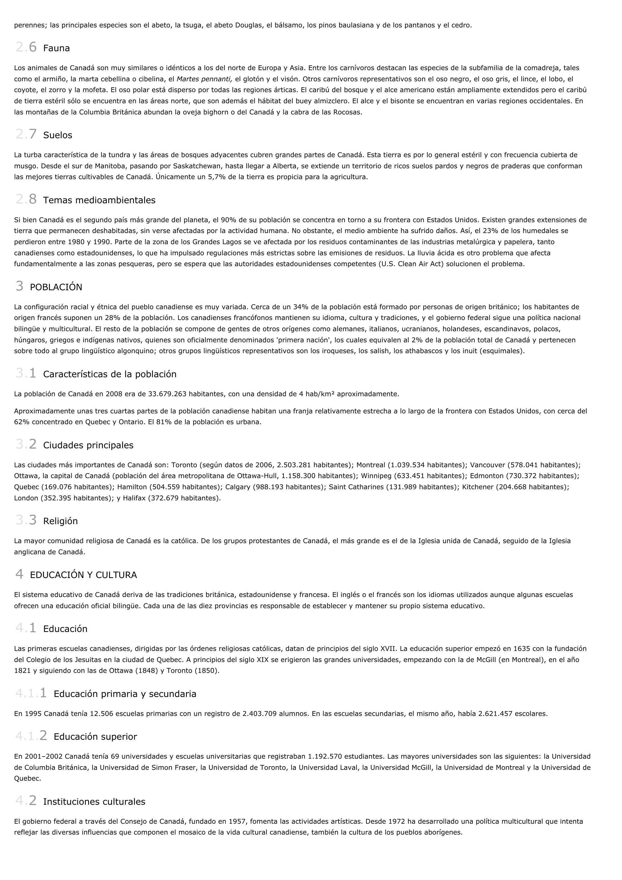 Prévisualisation du document Canadá - geografía.