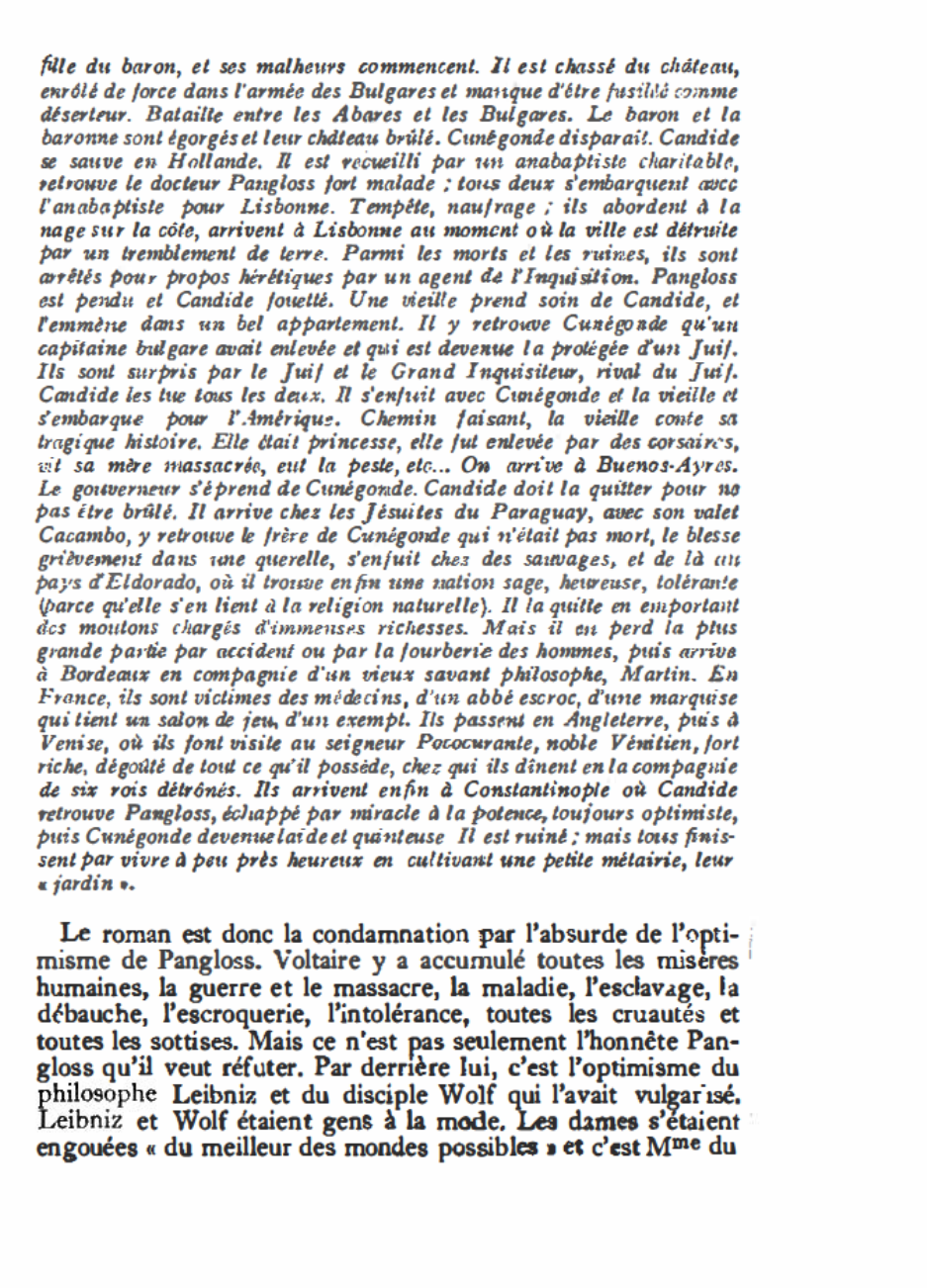 Prévisualisation du document CANDIDE (1759) de Voltaire (résumé & analyse)