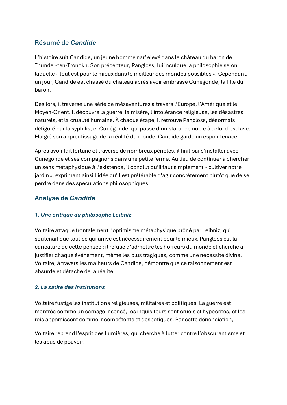 Prévisualisation du document Candide