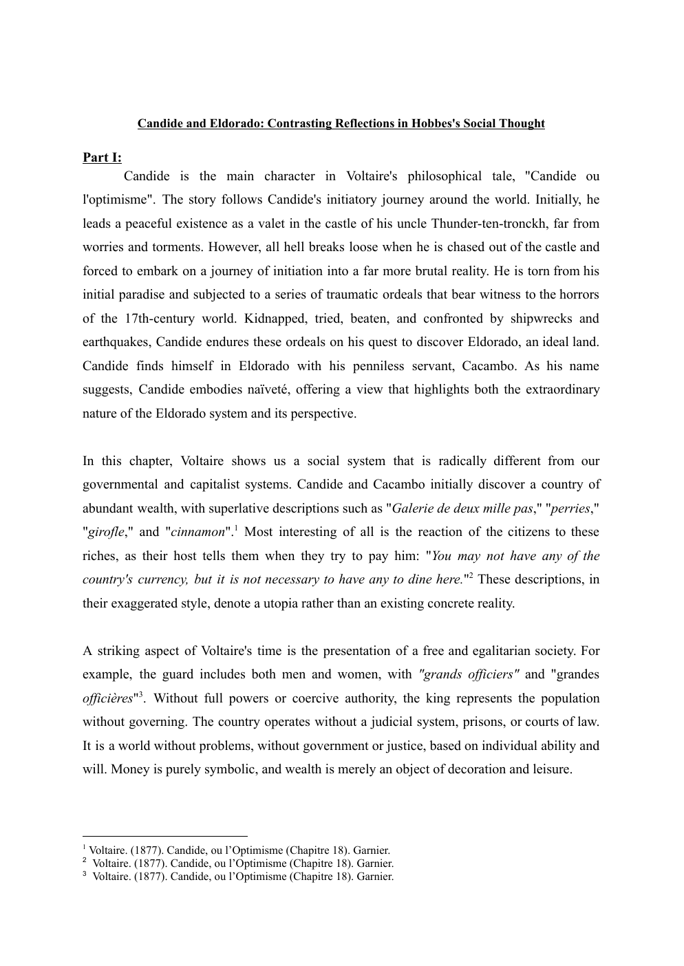 Prévisualisation du document Candide and Eldorado: Contrasting Reflections in Hobbes's Social Thought