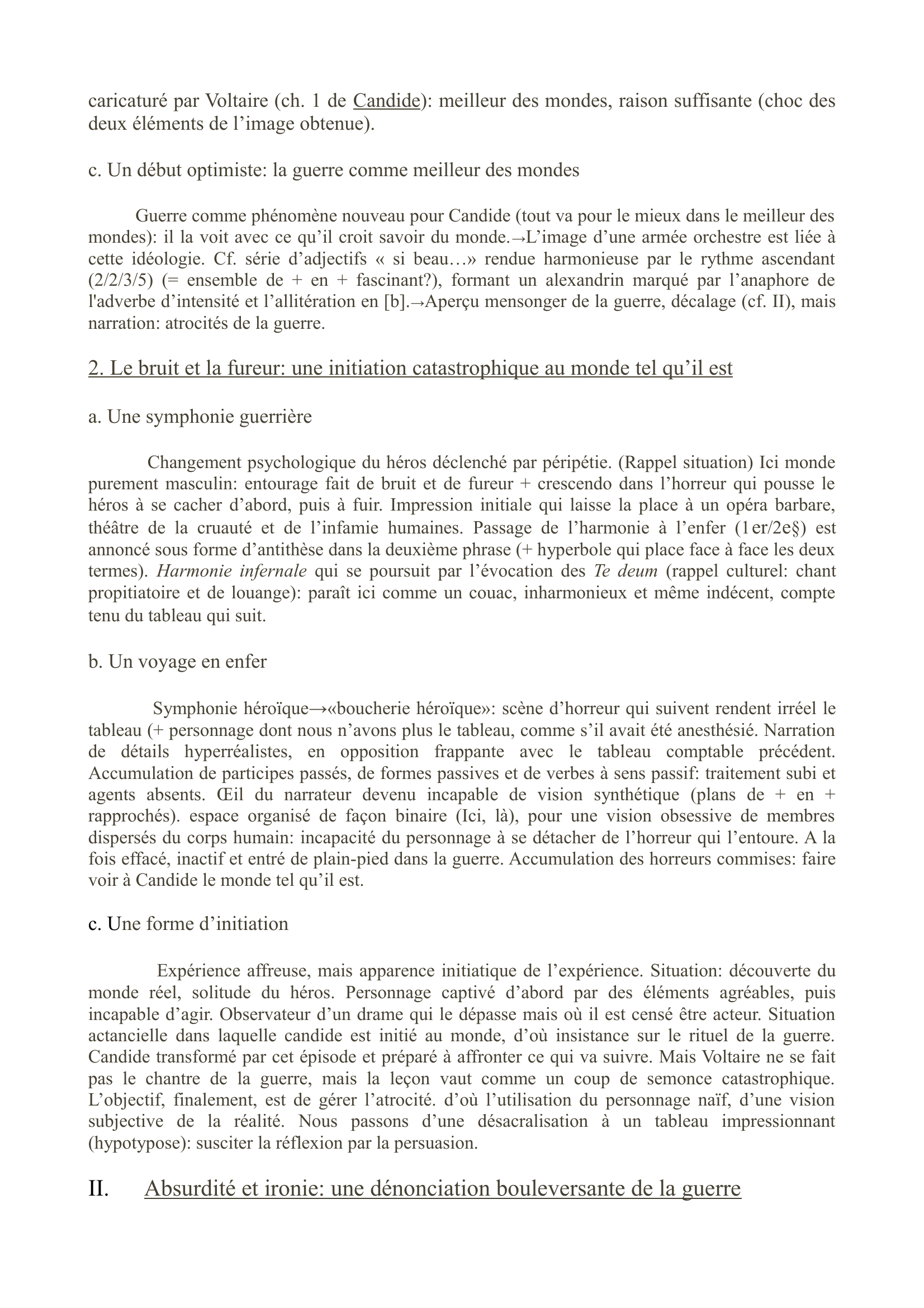 Prévisualisation du document Candide, chapitre 3 de Voltaire (commentaire)