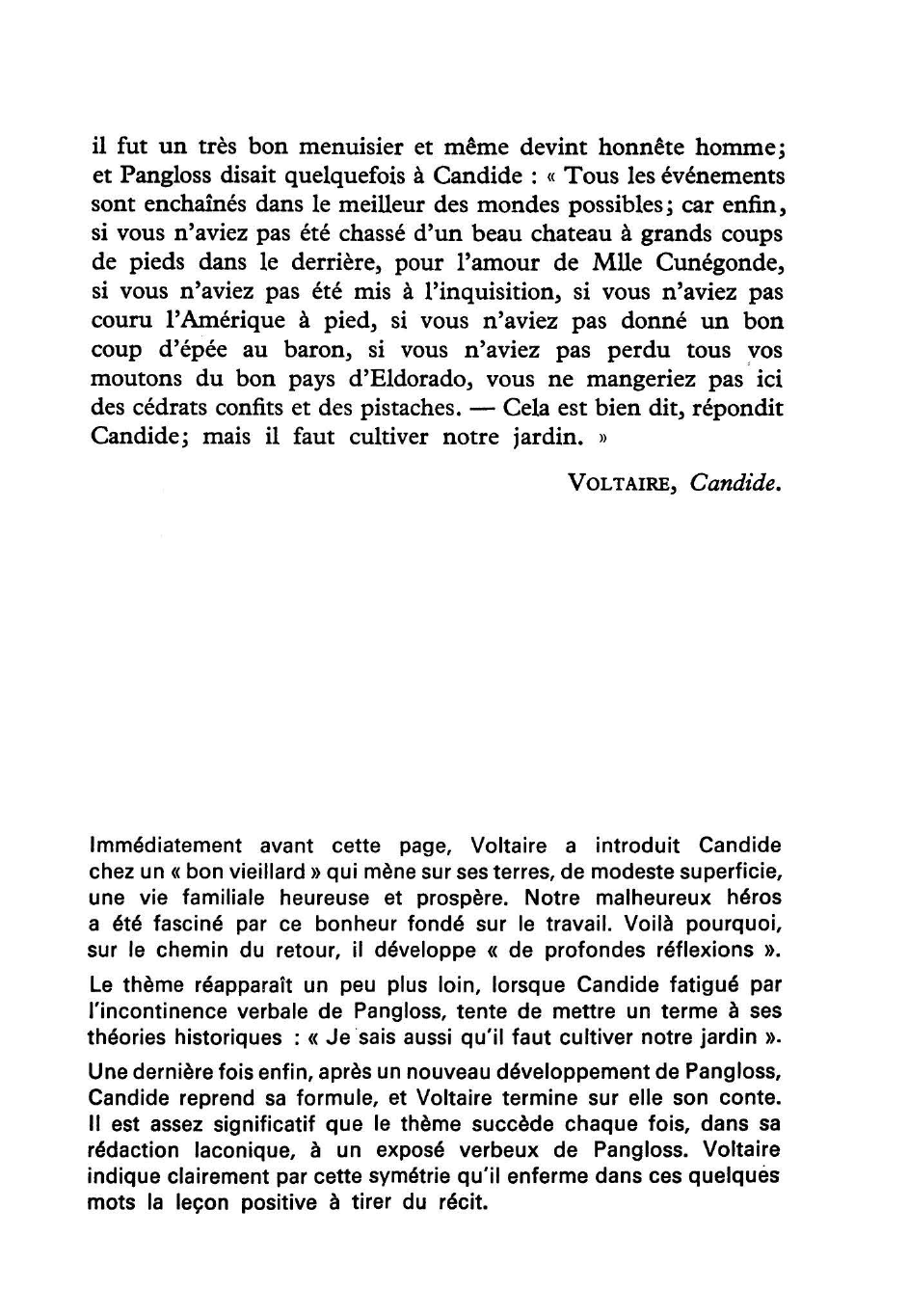 Prévisualisation du document Candide et le bon vieillard (Voltaire) - Commentaire
