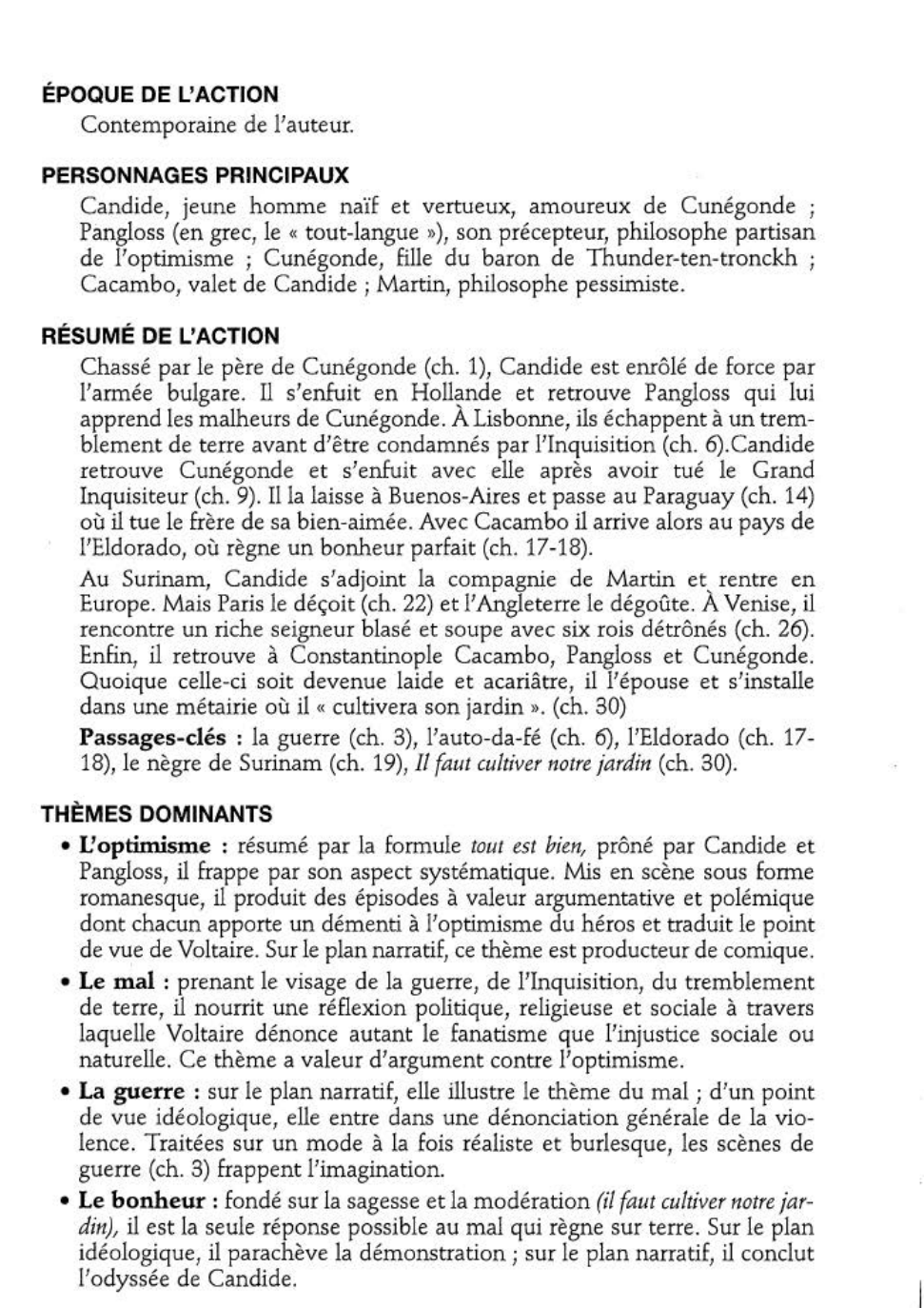 Prévisualisation du document Candide  ou l'Optimisme de  Voltaire (résumé de l'oeuvre & analyse détaillée)