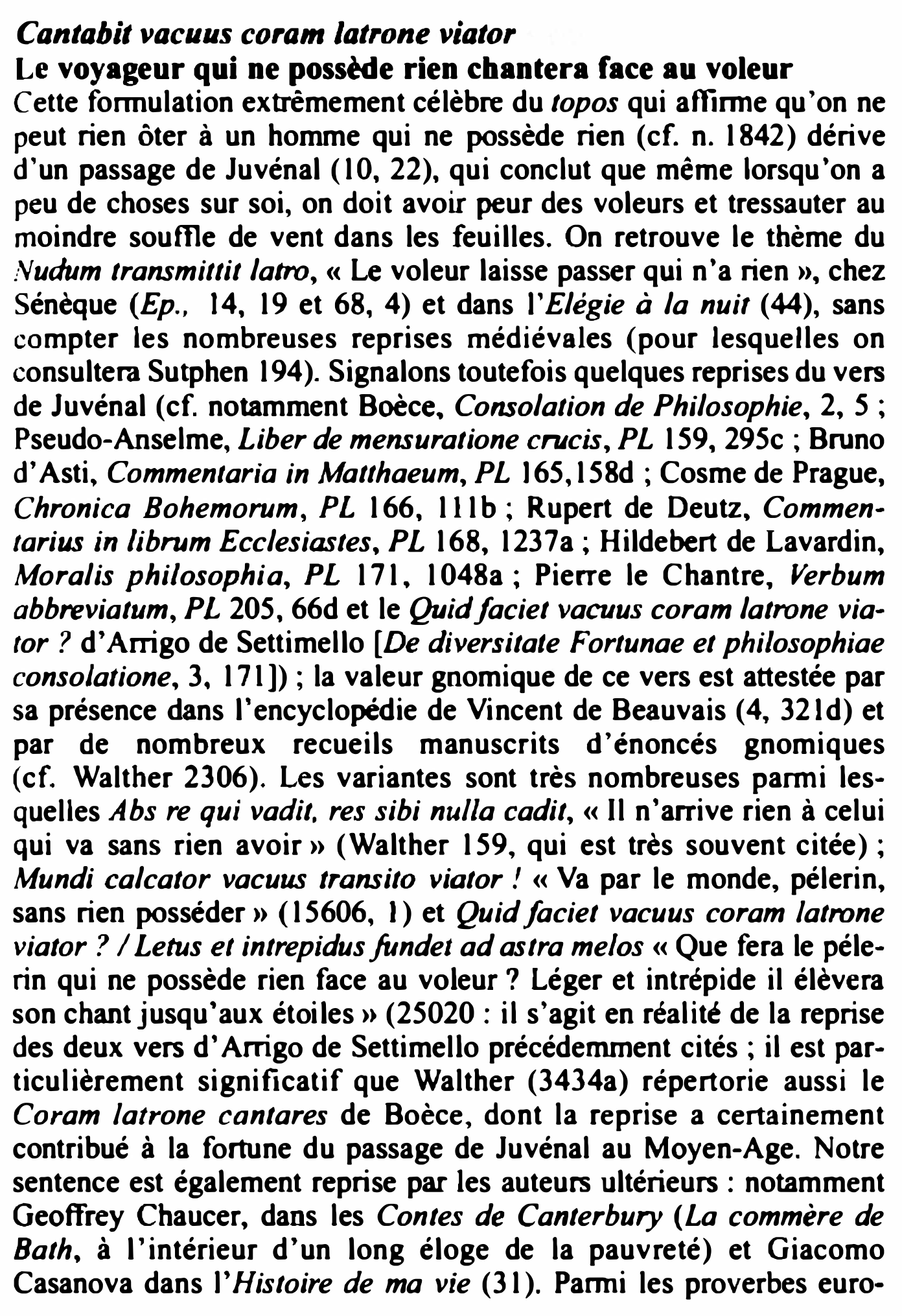 Prévisualisation du document Cantabit vacuus coram latrone viator