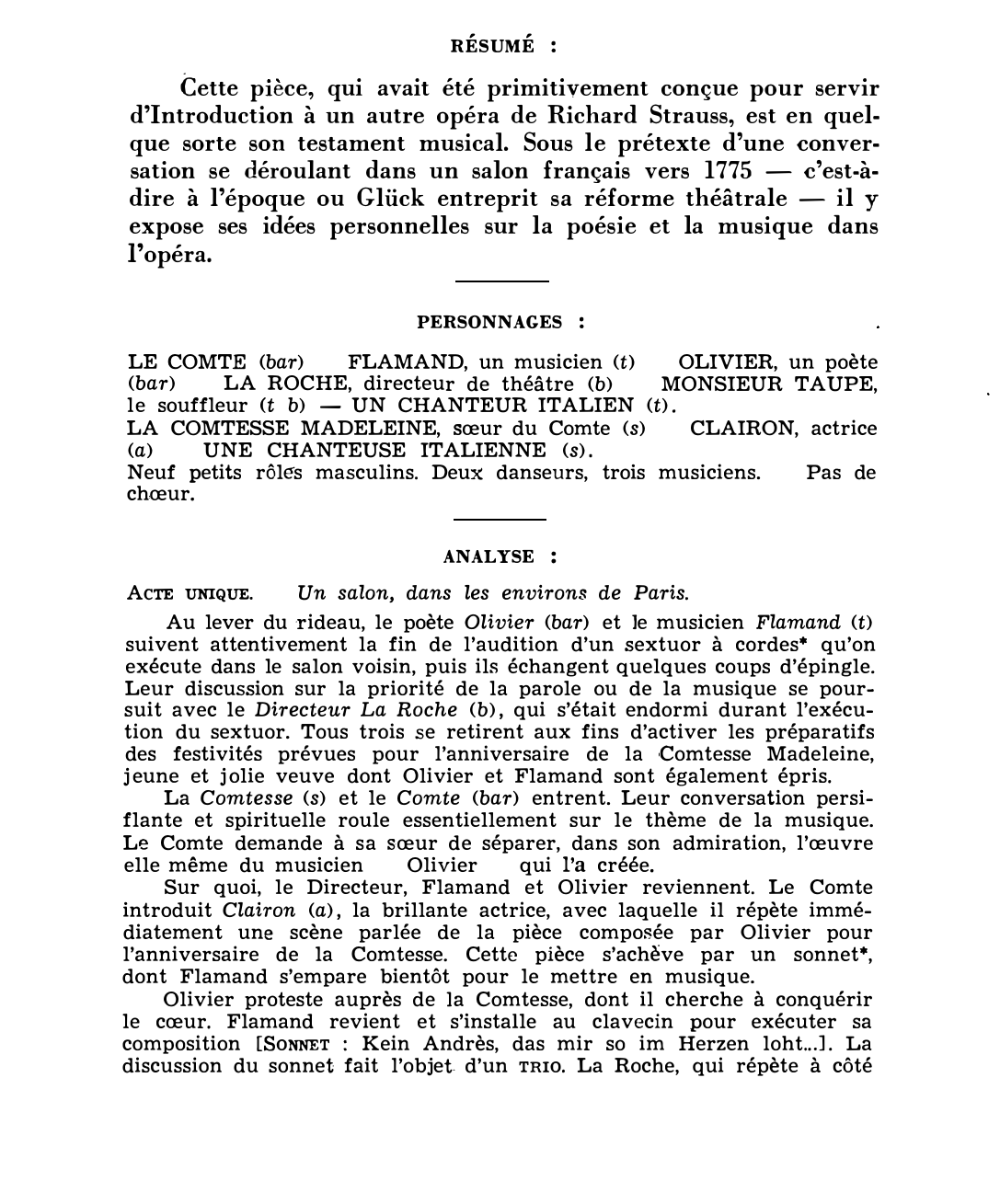 Prévisualisation du document CAPRICCIO de Clémens Krauss et Richard Strauss (résumé & analyse)