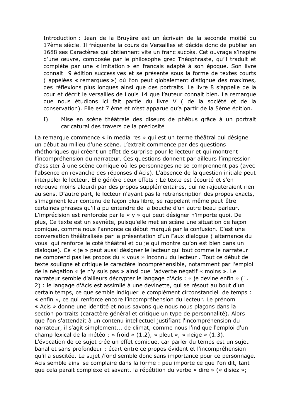 Prévisualisation du document Caractère La bruyère livre 5 remarque 7