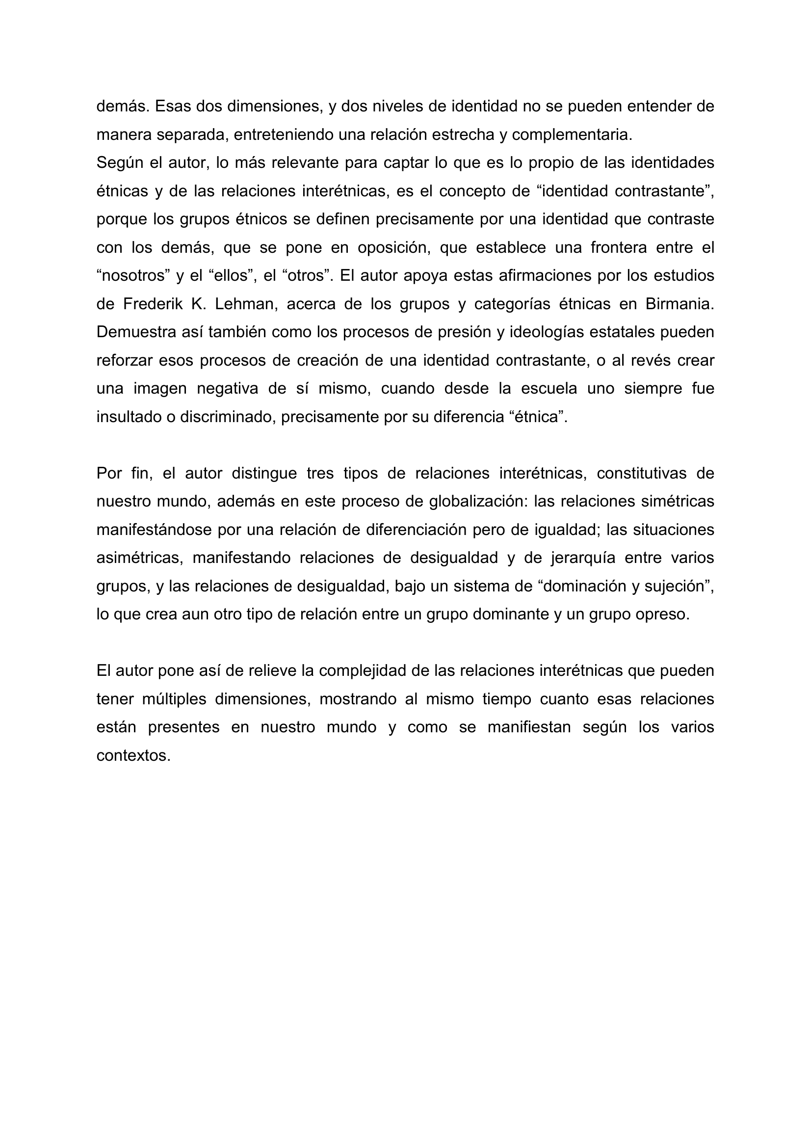 Prévisualisation du document Cardoso de olveira Etnicidad y estructura Social