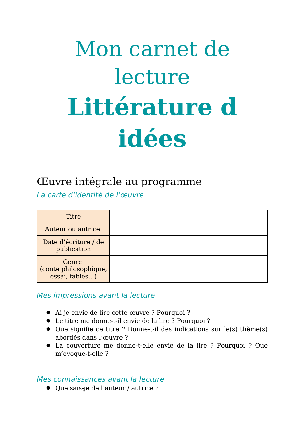 Prévisualisation du document carnet de lecture sur Olympe de gouges