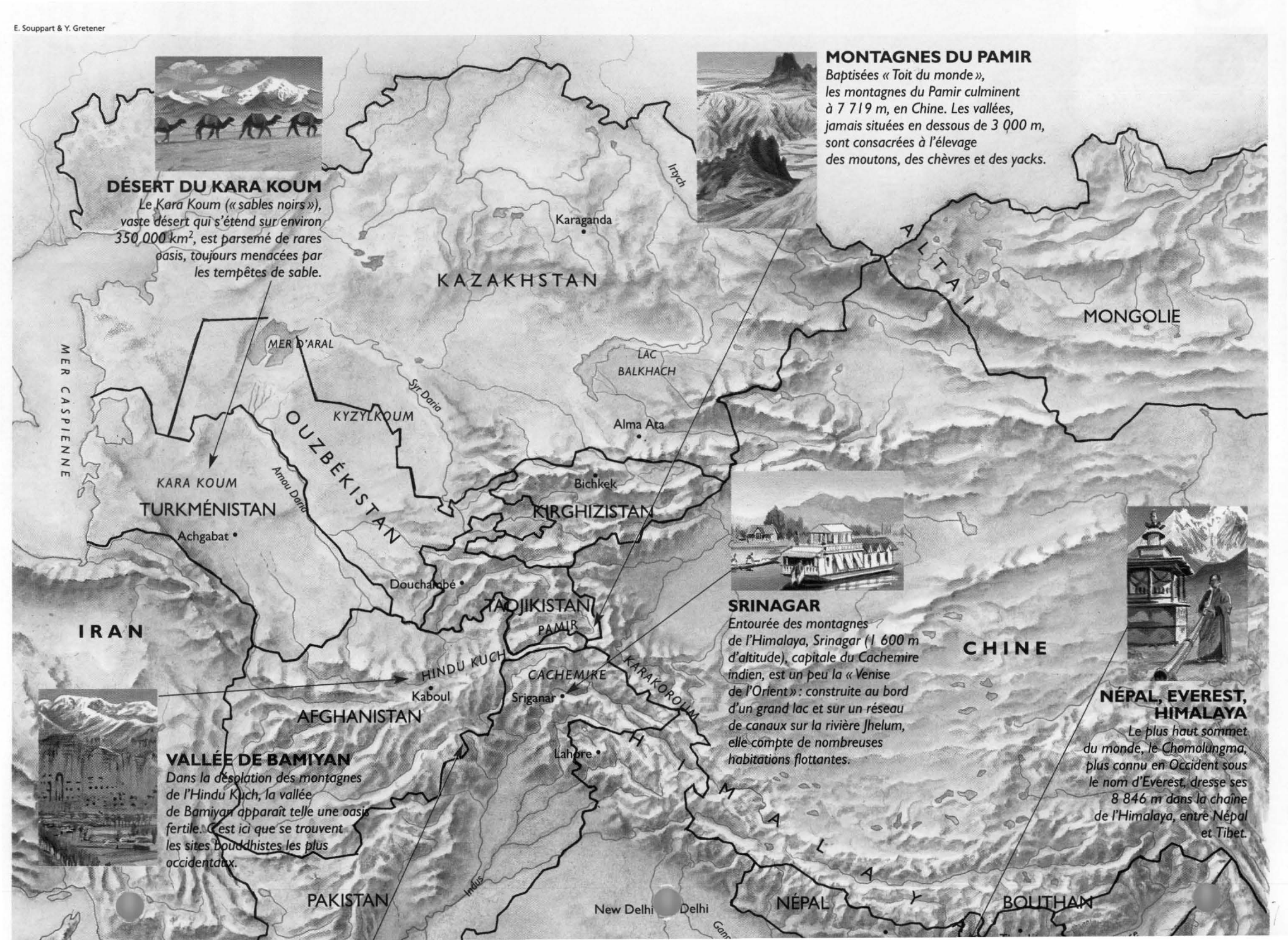 Prévisualisation du document Carte de l'Asie centrale et du Sud