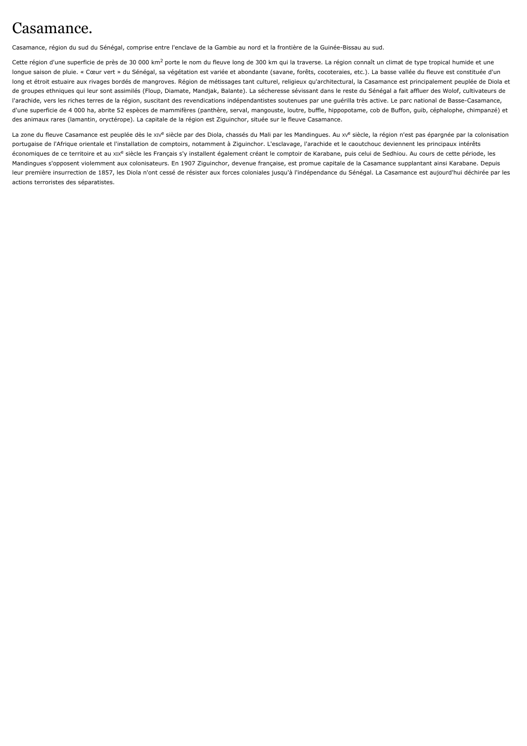 Prévisualisation du document Casamance.