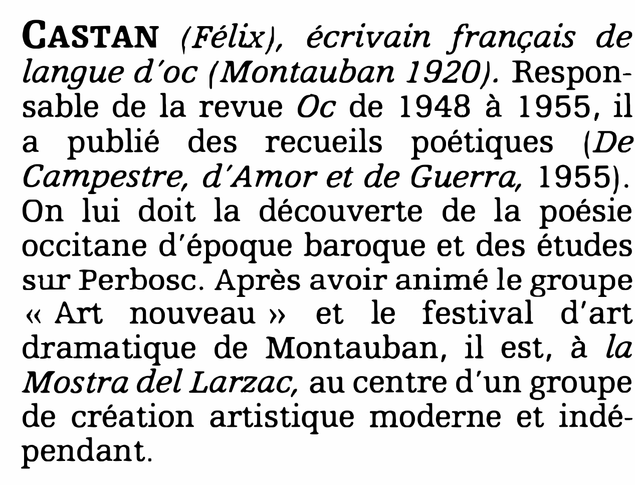 Prévisualisation du document CASTAN (Félix)