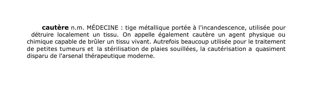 Prévisualisation du document cautère n.