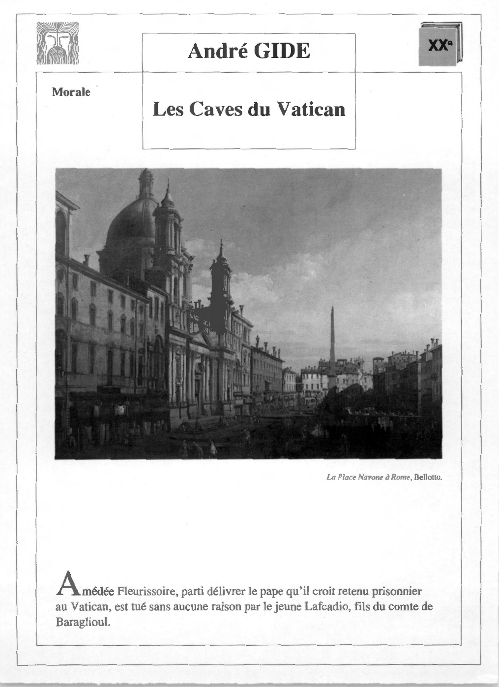 Prévisualisation du document Caves du Vatican (les) d'André Gide