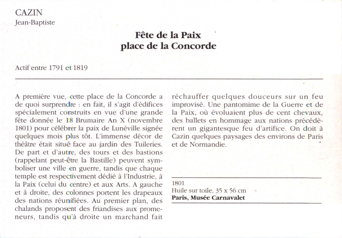 Prévisualisation du document CAZI Jean-Baptiste : Fête de la Paix place de la Concorde