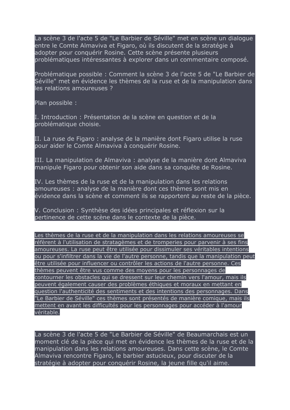 Prévisualisation du document cc act3sc 5 barbier de Séville - La scène 3 de l'acte 5 de "Le Barbier de Séville"
