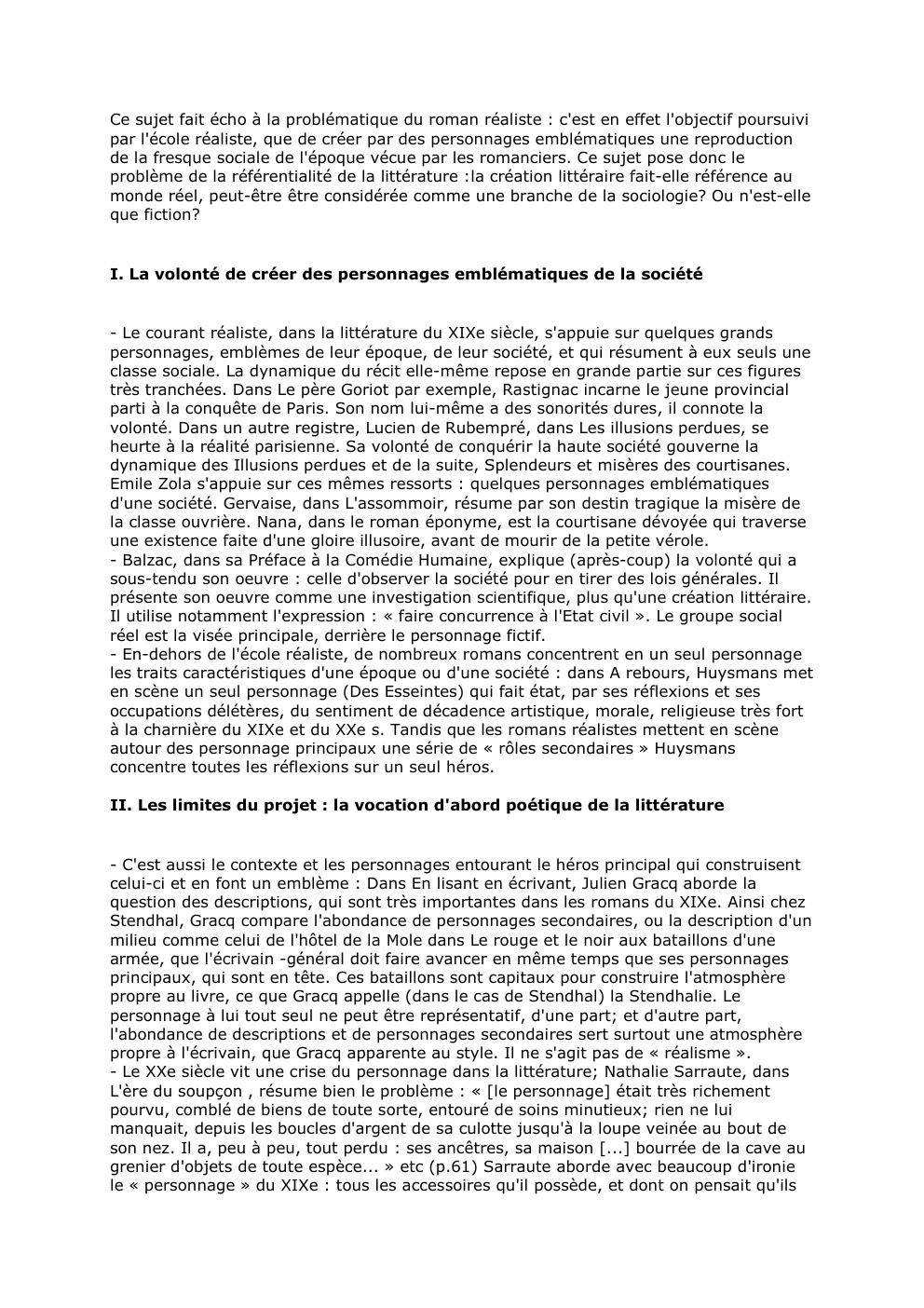 Prévisualisation du document Ce sujet fait écho à la problématique du roman réaliste : c'est en effet l'objectif poursuivi
par l'école réaliste, que...