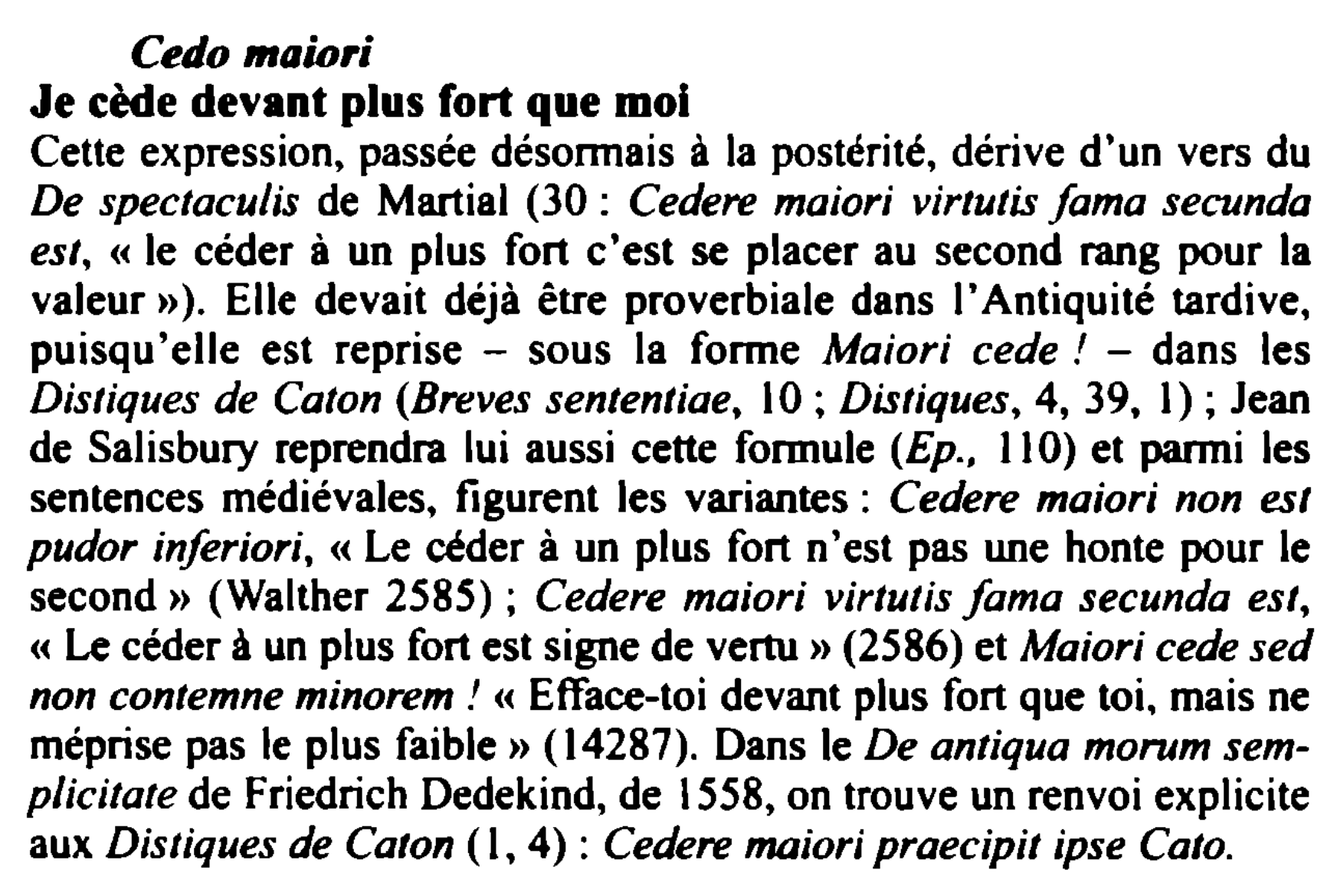 Prévisualisation du document Cedo maiori