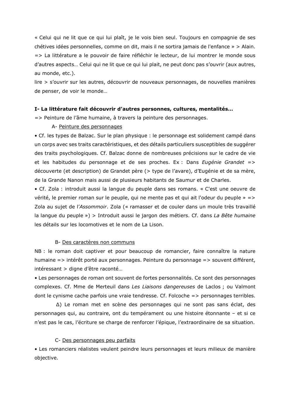 Prévisualisation du document « Celui qui ne lit que ce qui lui plaît, je le vois bien seul. Toujours en compagnie de ses...