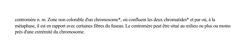 Prévisualisation du document centromère n.