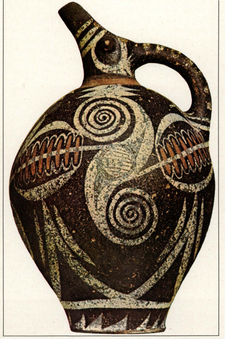 Prévisualisation du document CÉRAMIQUE CRÉTOISE:
Vase à décor
géométrique (analyse).