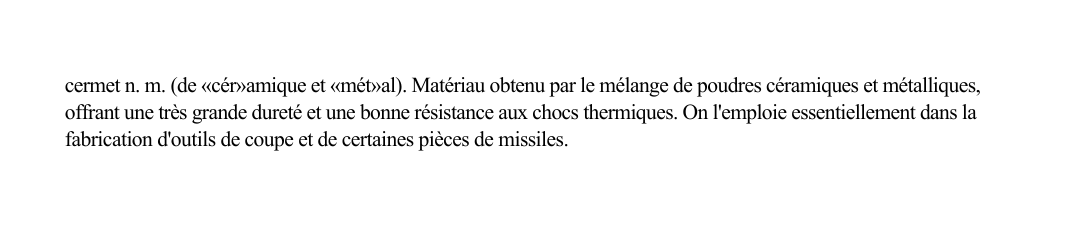 Prévisualisation du document cermet n.