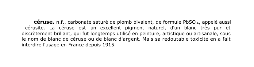 Prévisualisation du document céruse.