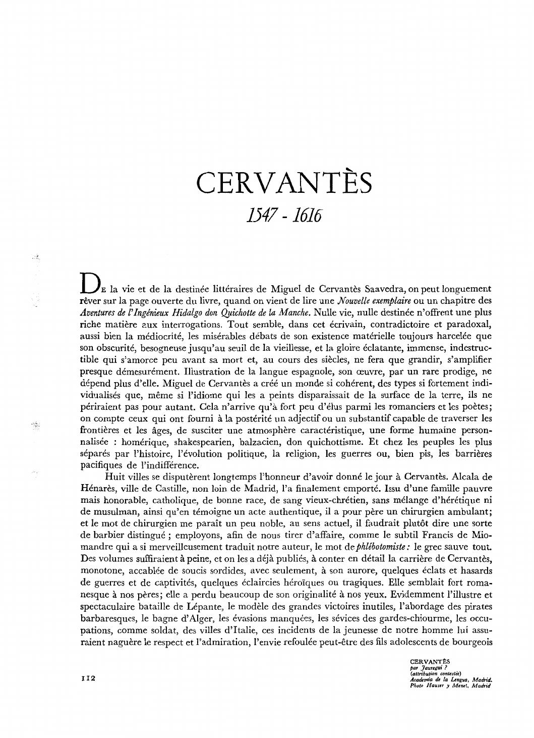 Prévisualisation du document CERVANTÈS