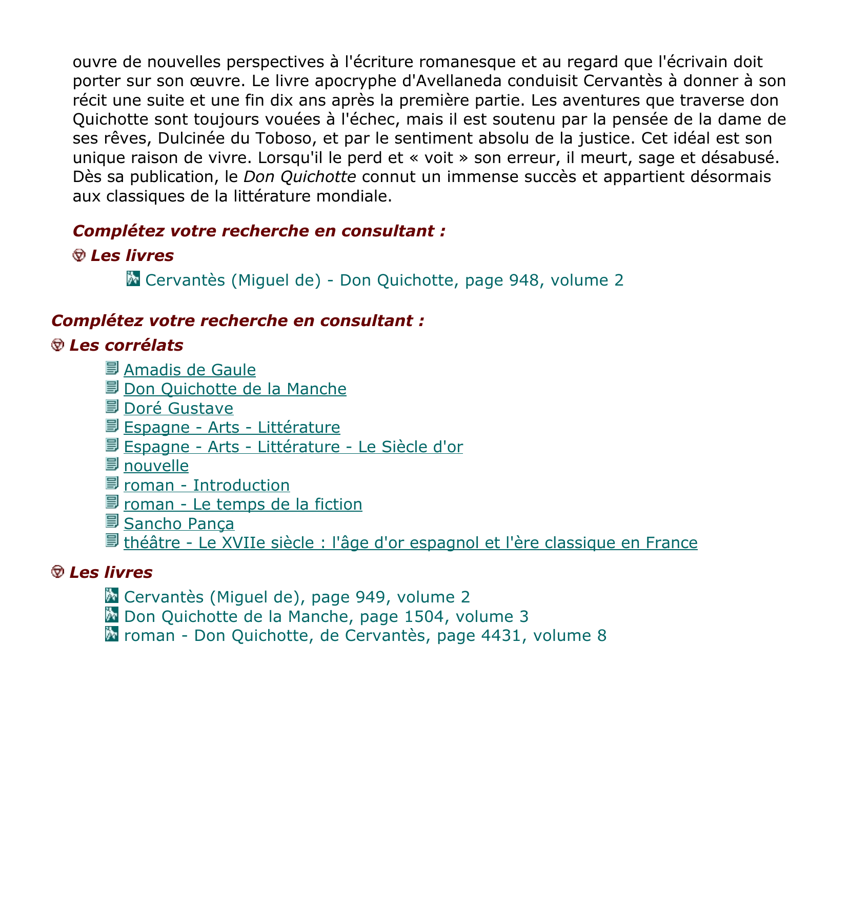 Prévisualisation du document Cervantès (Miguel de), en espagnol Miguel de Cervantes y Saavedra.