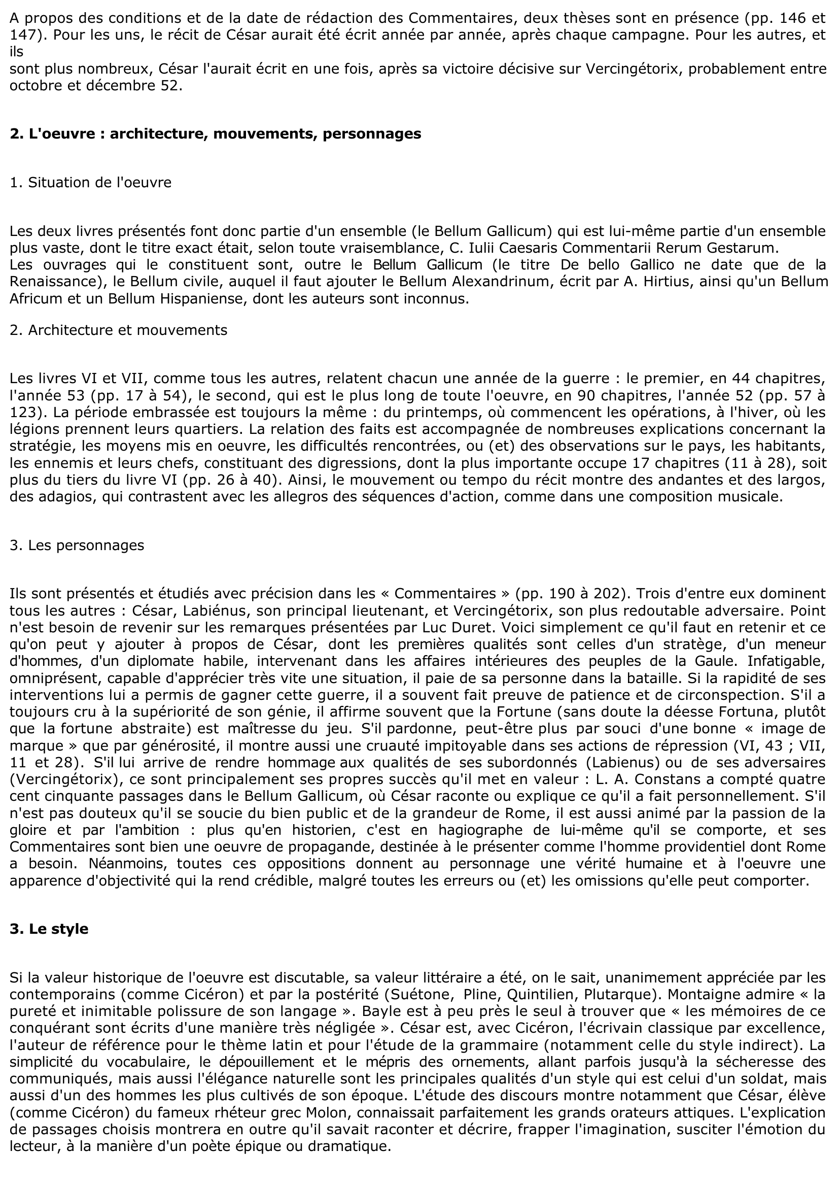 Prévisualisation du document CÉSAR : La Guerre des Gaules - Livres VI et VII (Dossier pédagogique)