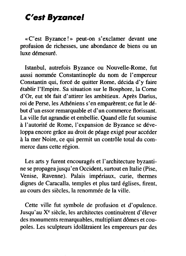 Prévisualisation du document C'est Byzance !