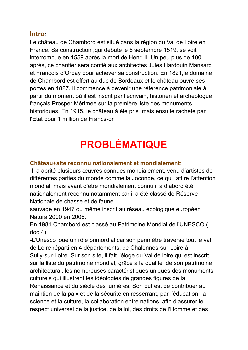 Prévisualisation du document Chambord patrimoine