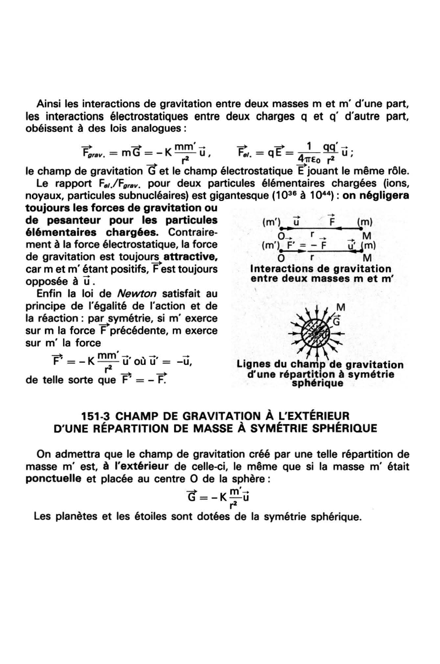 Prévisualisation du document Champ de gravitation - Loi de Newton