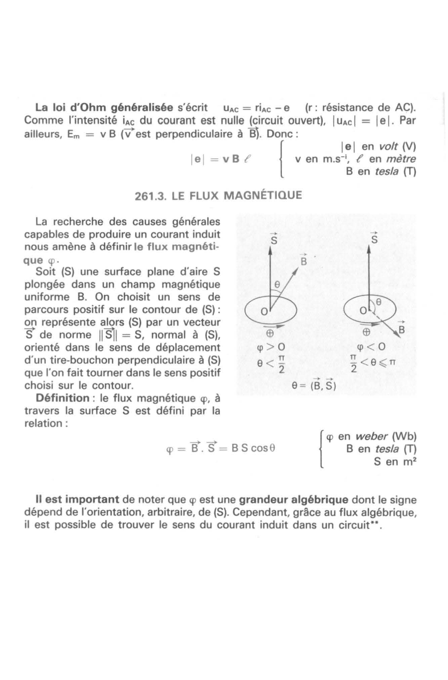 Prévisualisation du document CHAMP ÉLECTROMOTEUR - FORCE ÉLECTROMOTRICE D'INDUCTION - FLUX Magnétique