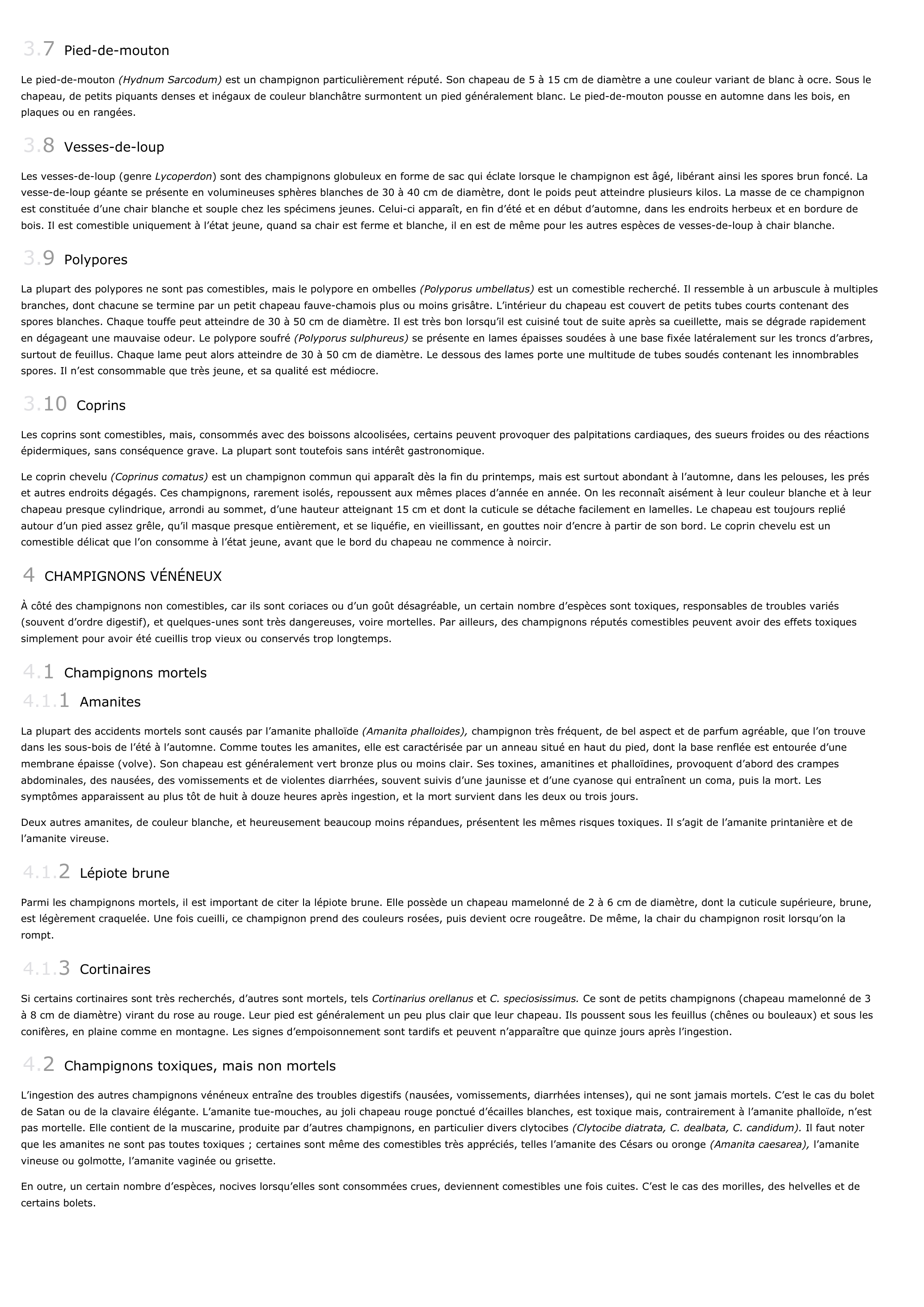 Prévisualisation du document champignons comestibles et vénéneux (faune & Flore).