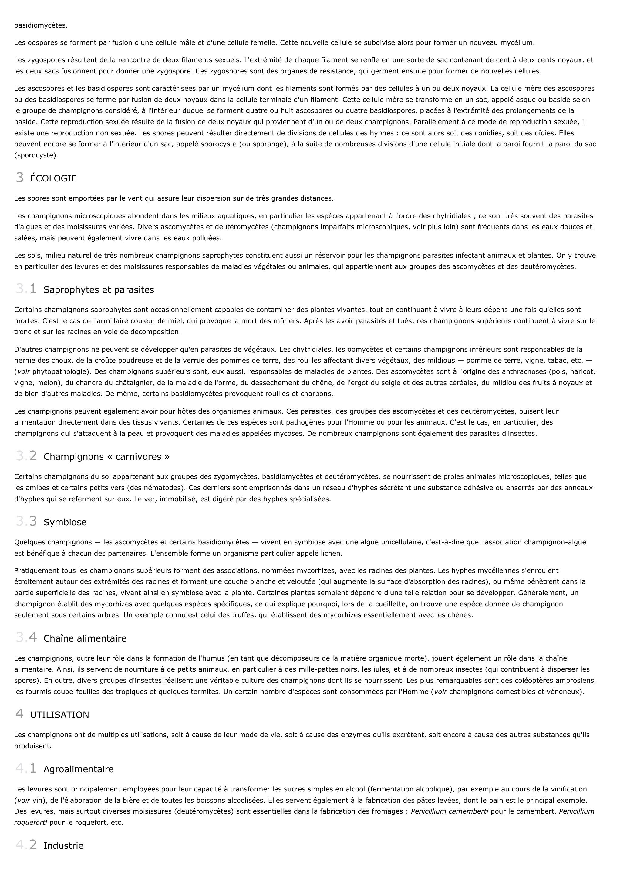 Prévisualisation du document champignons (faune & Flore).