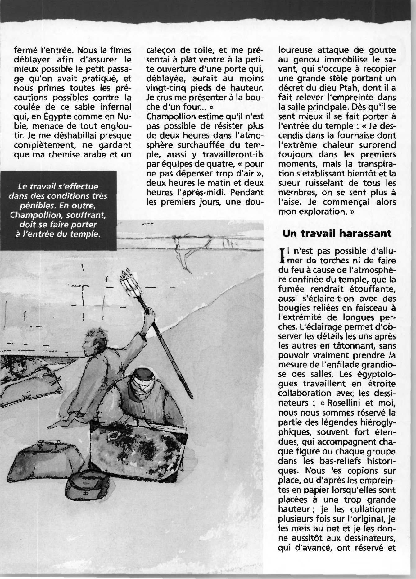 Prévisualisation du document Champollion en Égypte : dans la fournaise d'Abou Simbel