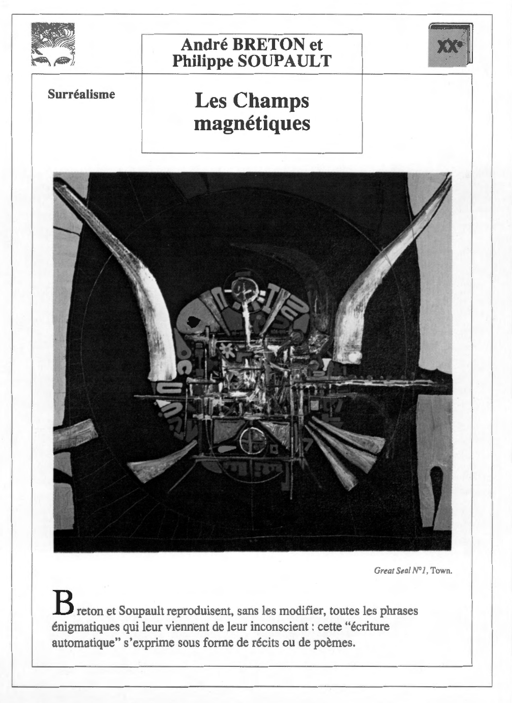 Prévisualisation du document Champs magnétiques (les), d'André Breton