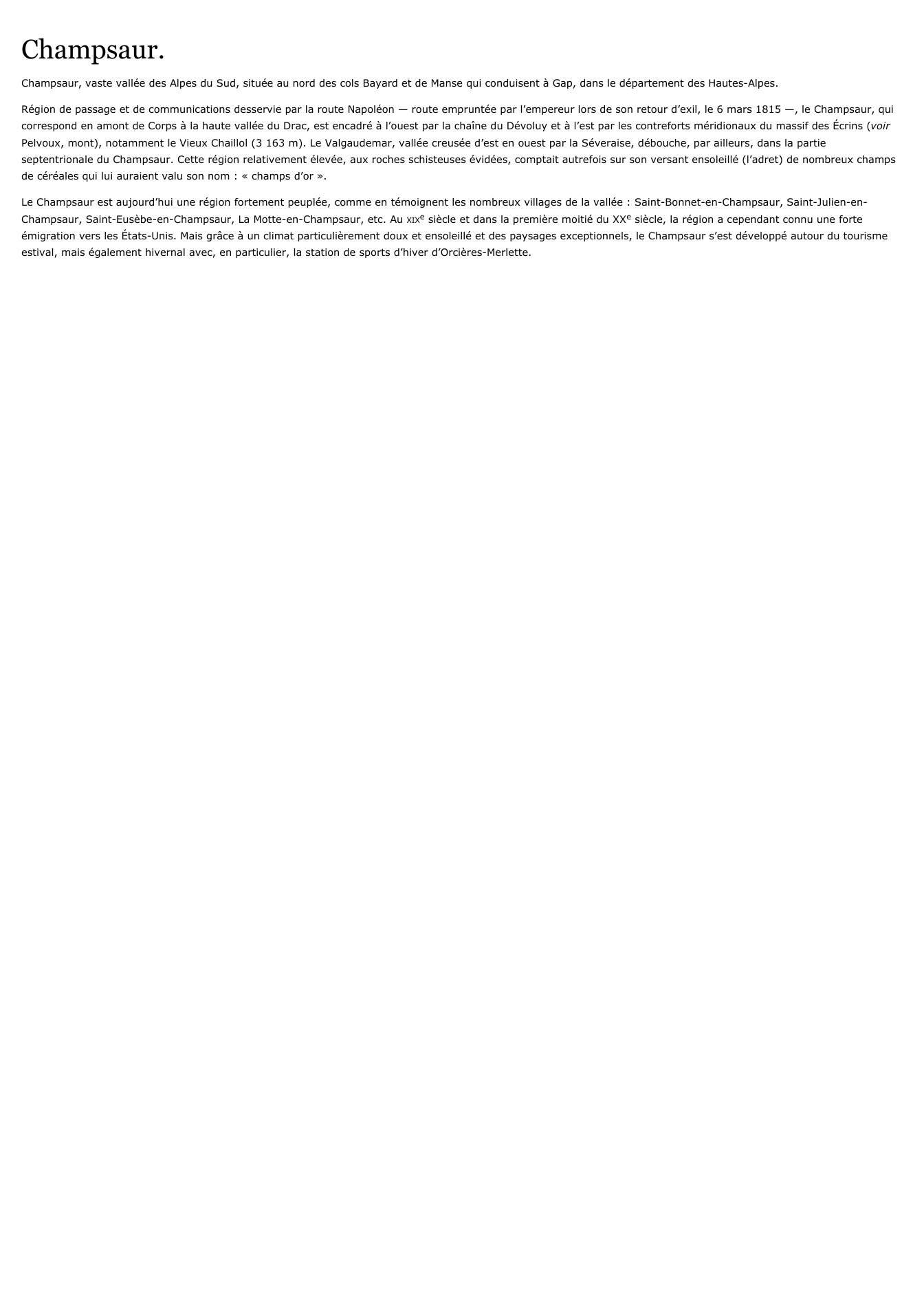 Prévisualisation du document Champsaur.