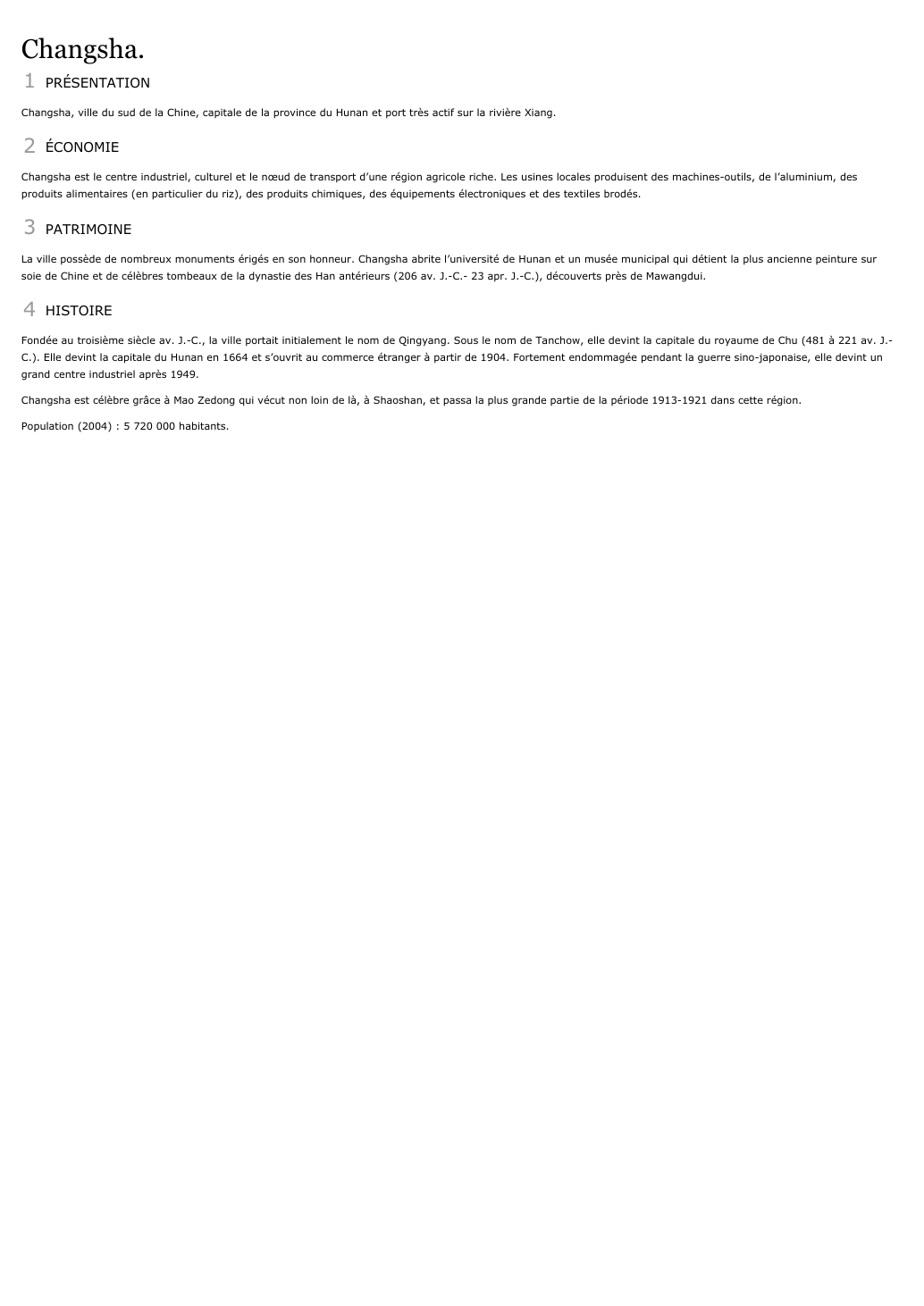 Prévisualisation du document Changsha.