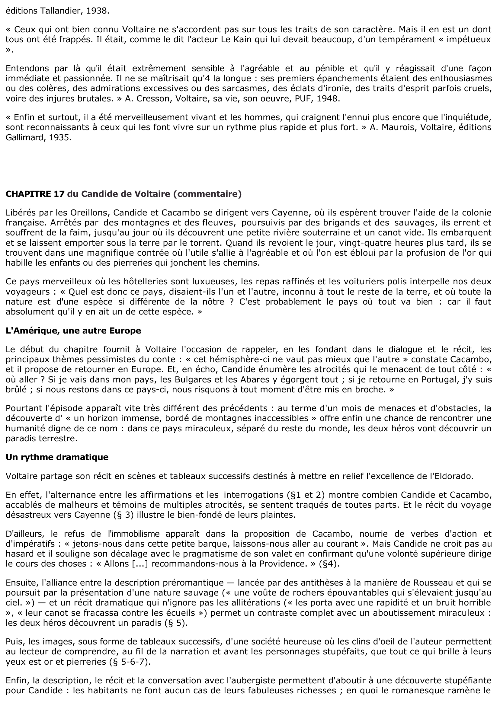Prévisualisation du document CHAPITRE 17 du Candide de Voltaire (commentaire)