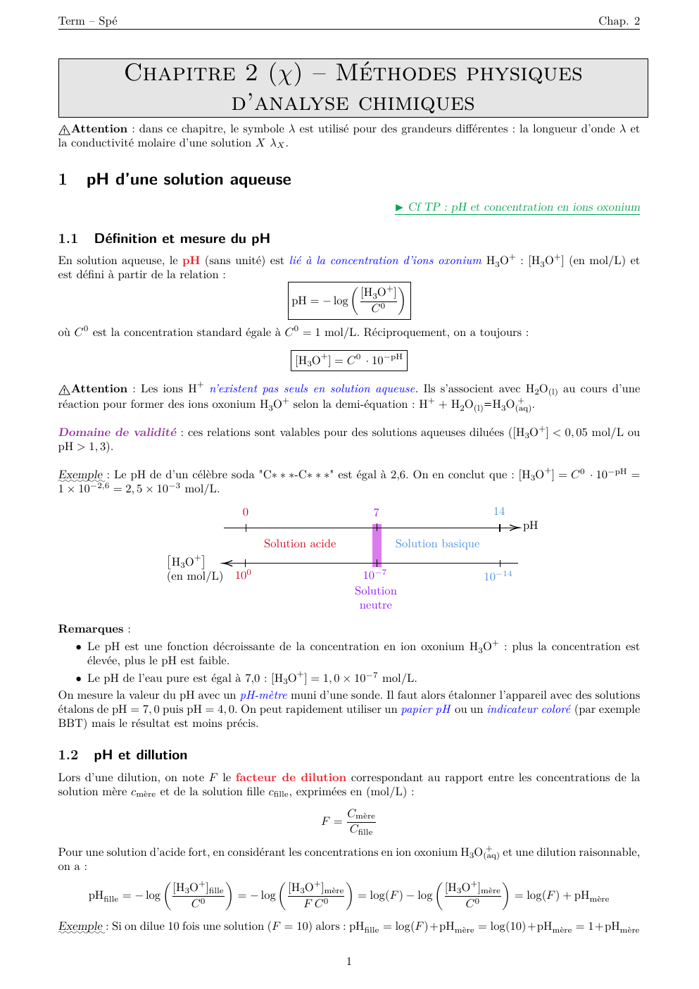 Prévisualisation du document Chapitre 2 (χ) – Méthodes physiques d’analyse chimiques